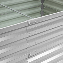 Load image into Gallery viewer, Silver Metal Rectangular Raised Garden Bed
