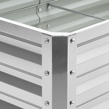 Load image into Gallery viewer, Silver Metal Rectangular Raised Garden Bed
