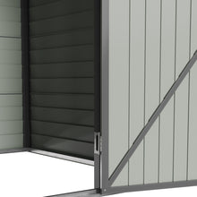 Load image into Gallery viewer, Heavy-Duty Lockable Tool Storage Shed, 8x5.7FT-Grey
