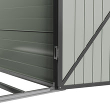 Load image into Gallery viewer, 4 x 6FT Outdoor Metal Pent Roof Garden Storage Shed

