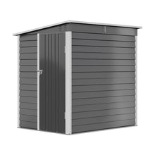 Load image into Gallery viewer, 4 x 6FT Outdoor Metal Pent Roof Garden Storage Shed
