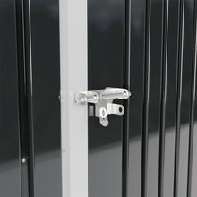 Load image into Gallery viewer, 7X4FT Outdoor Metal Garden Storage Shed with Window and vents
