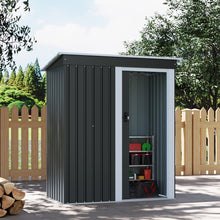 Load image into Gallery viewer, 5 x 3 FT Outdoor Metal Storage Shed with Lockable Door
