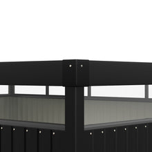 Load image into Gallery viewer, Lockable Tool Storage Shed - Charcoal Black
