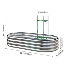 Load image into Gallery viewer, Galvanized Steel Raised Garden Bed
