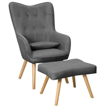 Load image into Gallery viewer, Wingback Lounge Chair and Footstool WingbackChair and Footstool Living and Home 
