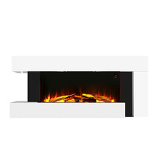 Load image into Gallery viewer, 50 Inch LED Electric Fireplace L Shaped Wall Mounted Electric Fire Fireplaces Living and Home 
