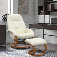 Load image into Gallery viewer, 103.5cm High Back PU Leather Recliner Armchair with Footstool Lounge Chairs Living and Home 
