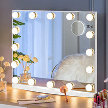 Load image into Gallery viewer, Rectangle Hollywood LED Lighted Cosmetic Mirror
