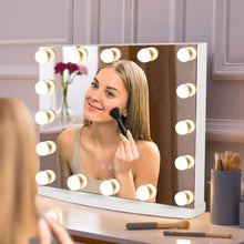 Load image into Gallery viewer, 50cm W Rectangle Hollywood LED Lighted Cosmetic Mirror LED Make Up Mirrors Living and Home 
