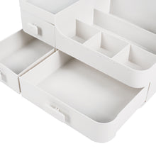 Load image into Gallery viewer, White Plastic Makeup Drawer Organizer
