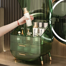 Load image into Gallery viewer, Tabletop Dustproof Makeup Storage Organiser with 2 Drawers
