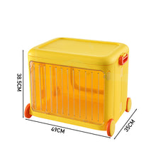 Load image into Gallery viewer, Foldable Kids Toy Storage Box Trolley With Lid and Wheels
