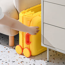 Load image into Gallery viewer, Foldable Kids Toy Storage Box Trolley With Lid and Wheels
