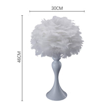 Load image into Gallery viewer, Accent Feather Table Lamp with LED Light
