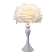 Load image into Gallery viewer, Accent Feather Table Lamp with LED Light
