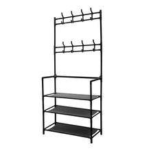Load image into Gallery viewer, Freestanding Coat Rack with Shelves
