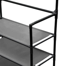 Load image into Gallery viewer, Entryway 4 Tier Shoe Rack with Coat Hanger
