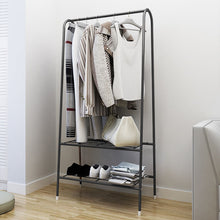 Load image into Gallery viewer, 152CM Freestanding Metal Clothes Rail with Bottom Rack
