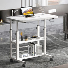 Load image into Gallery viewer, Height Adjustable Mobile Overbed Table with Wheels
