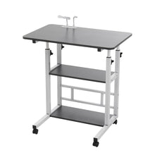 Load image into Gallery viewer, Height Adjustable Mobile Overbed Table with Wheels
