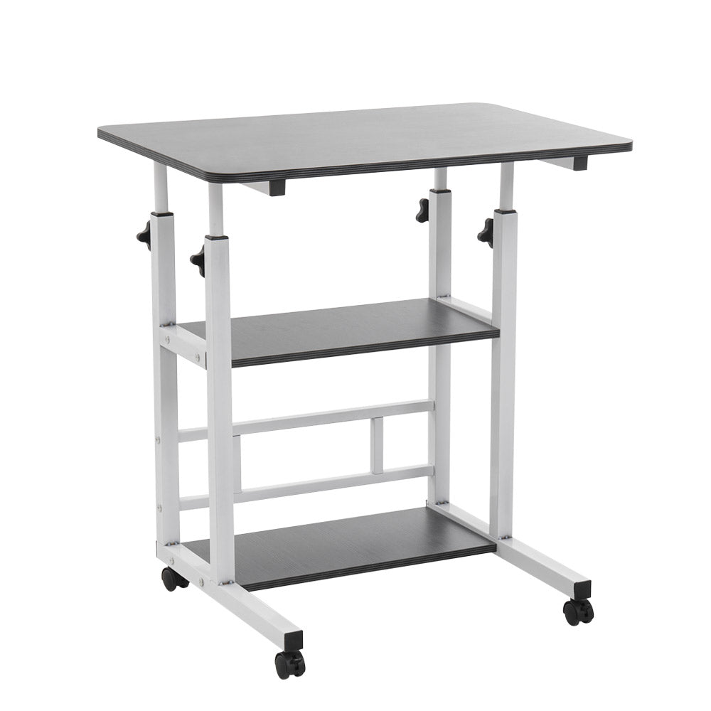 Height Adjustable Mobile Table Overbed Desk with Wheels – sorangLtd