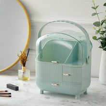 Load image into Gallery viewer, Large Dustproof Makeup Cosmetic Organizer with Handle
