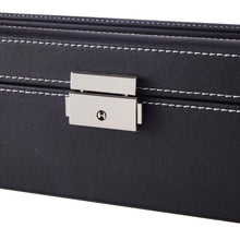 Load image into Gallery viewer, 6-Slot Elegant Faux Leather Watch Display Case
