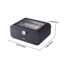 Load image into Gallery viewer, Stylish Jewellery Storage Box with Watch Slots
