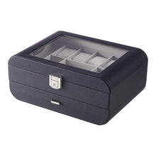 Load image into Gallery viewer, Stylish Jewellery Storage Box with Watch Slots
