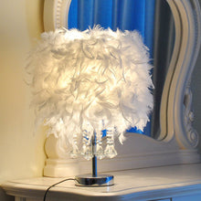 Load image into Gallery viewer, Modern Feather Bedside Table Lamp
