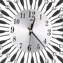 Load image into Gallery viewer, 3D Silent Drop Shape Metal Wall Clock with Crystal Wall Decoration Wall Clocks Living and Home 
