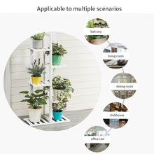 Load image into Gallery viewer, Rustic Wooden Multi-Tiered Potted Plant Stand
