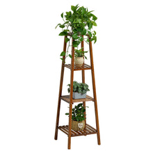 Load image into Gallery viewer, Vintage Tiered Indoor Plant Stand Solid Wood Display Shelf

