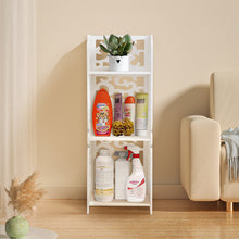 Load image into Gallery viewer, Rustic Small White Storage Display Shelving Unit
