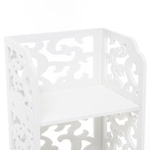 Load image into Gallery viewer, Rustic Small White Storage Display Shelving Unit
