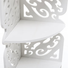 Load image into Gallery viewer, 4-Tier White Corner Plant Display Stand Shelves &amp; Racks Living and Home 
