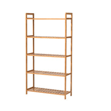 Load image into Gallery viewer, Tiered Bamboo Wood Book Storage Shelf
