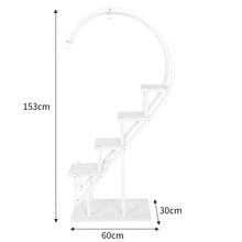 Load image into Gallery viewer, Curved 4-Tier Plant Stand Bonsai Display Shelf
