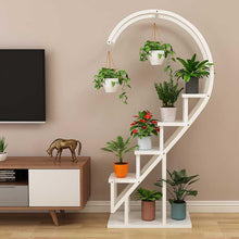 Load image into Gallery viewer, Curved 4-Tier Plant Stand Bonsai Display Shelf
