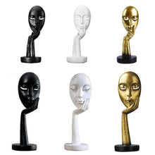 Load image into Gallery viewer, Abstract Resin Woman Face Statue Home Decoration
