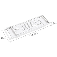 Load image into Gallery viewer, Simple Expandable Bamboo Wooden Tub Tray Shower Caddies Living and Home 
