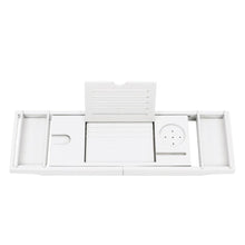 Load image into Gallery viewer, Simple Expandable Bamboo Wooden Tub Tray Shower Caddies Living and Home 
