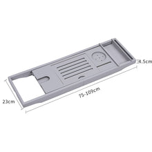 Load image into Gallery viewer, Simple Expandable Bamboo Wooden Tub Tray Shower Caddies Living and Home 
