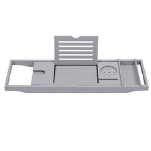 Load image into Gallery viewer, Simple Expandable Bamboo Wooden Tub Tray Shower Caddies Living and Home 
