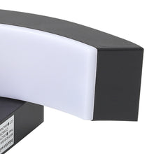 Load image into Gallery viewer, Modern Black LED Curved Induction Wall Light for Outdoor
