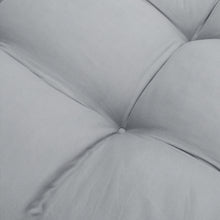 Load image into Gallery viewer, Light Grey Rectangular Tufted Bench Cushion Seat Pad
