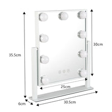 Load image into Gallery viewer, LED Lighted Vanity Mirror with 14 Bulbs for Dressing Room and Bedroom Living and Home 
