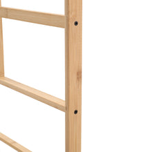 Load image into Gallery viewer, Bamboo Clothes Rack with Bottom Shelf Shoe Clothing Organizer
