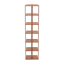 Load image into Gallery viewer, 7 Tiers Bamboo Shoe Rack Entryway Hallway Shoe Shelf
